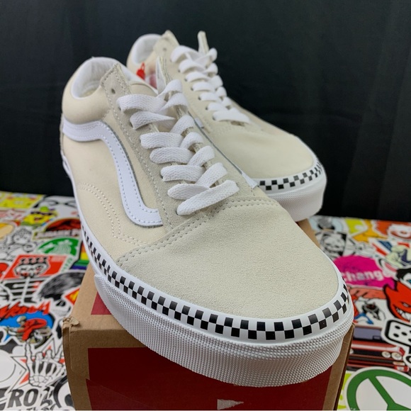 Vans Old Skool Tan Checkered Womens Various Sizes - Picture 6 of 13